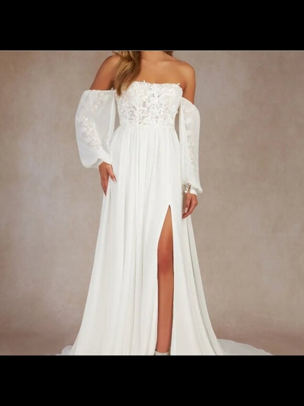 Azazie emely Strapless wedding dress size 12 nwt